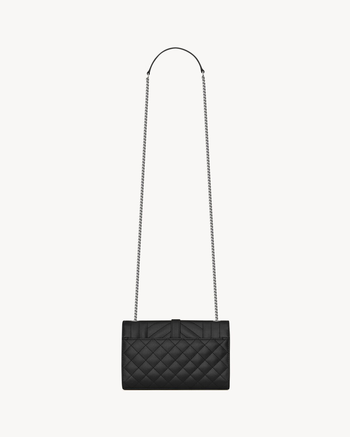 YSL Envelope Small in Quilted Grain De Poudre Embossed Leather - Image 4